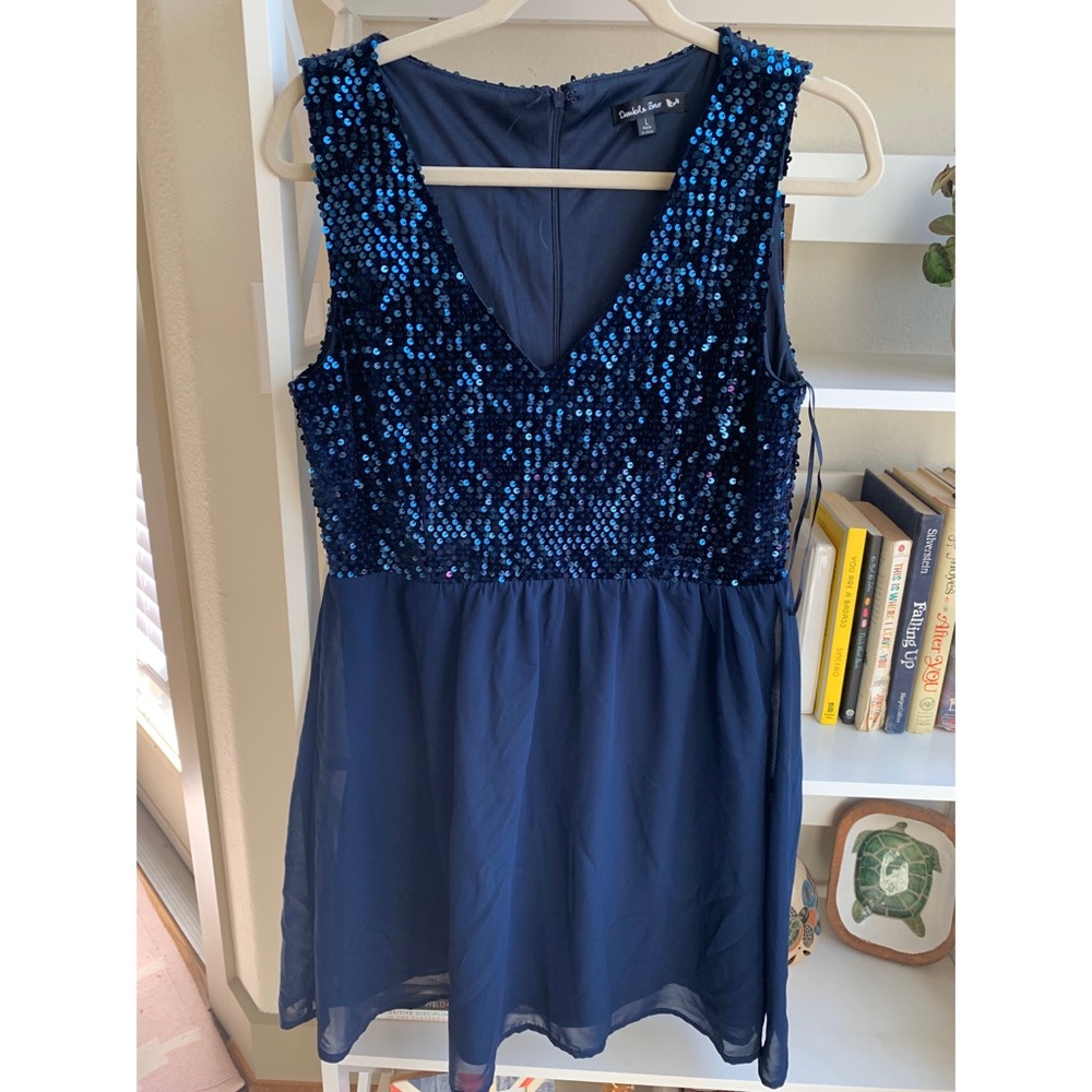 Altar’d State Blue Sequined cocktail dress